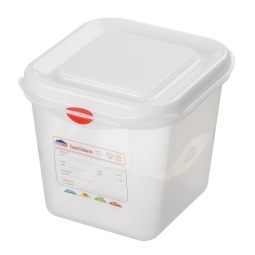 GN-Vorratsdose/Frischhaltebox GN1/6 mit Deckel, LxBxH 176x162x150 mm, 2,6 Liter