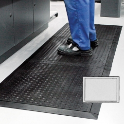 Gummimatte, LxBxH 780x710x14 mm, schwarz, Oberfläche geschlossen, Naturkautschuk
