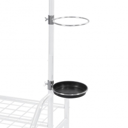 Schirmhalter für fahrbaren Garderobenständer, Ø 185 mm, verchromt