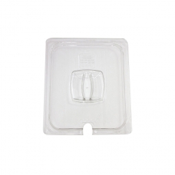 Auflagedeckel Schale GN1/2, mit Löffelaussparung, LxB 325x265 mm, Polycarbonat, glasklar