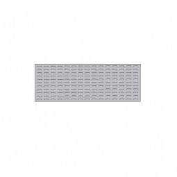 System-Schlitzplatte BxHxT 1200x450x18 mm, Aus 1,25 mm Stahlblech, kunststoffbeschichtet in lichtgrau