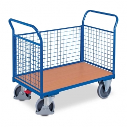 Dreiwandwagen mit Gitterwänden, LxBxH 1040x500x975 mm, Tragkraft 400 kg