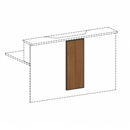 Design-Blende für Empfangstheke 