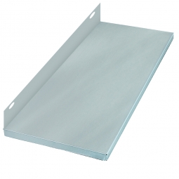 Ordner-Schraub-Fachboden, glanzverzinkt, BxT 1000x300 mm, mit hinterer Anschlagleiste