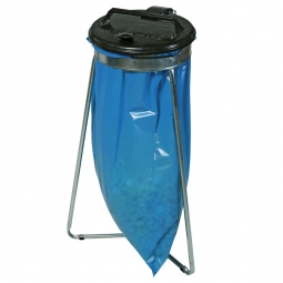 Wertstoffsammler, BxTxH 530x530x950 mm, mit schwarzem Deckel rund, für 1x 70 o. 120 Liter-Müllsack