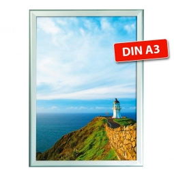 Wechselrahmen-Plakatrahmen, DIN A3, Plakatgröße BxH 297x420 mm, Rahmengröße BxH 327x450 mm