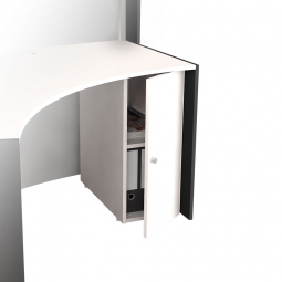 Stauraum-Einheit mit Tür für Bogentheke "PREMIUM", BxTxH 300x600x735 mm