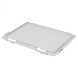 Scharnierdeckel für Euro-Stapelbehälter 300x200 mm, Farbe grau