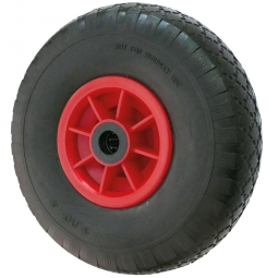Pannensicheres Rad aus geschäumtem Polyurethan, Rad-ØxB 260x72 mm, Nabenlänge 74 mm, Tragkraft 125 kg