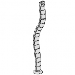 Kabelspirale für Bodenzufuhr, Ø 60 mm, Länge 800 mm, 15 Elemente